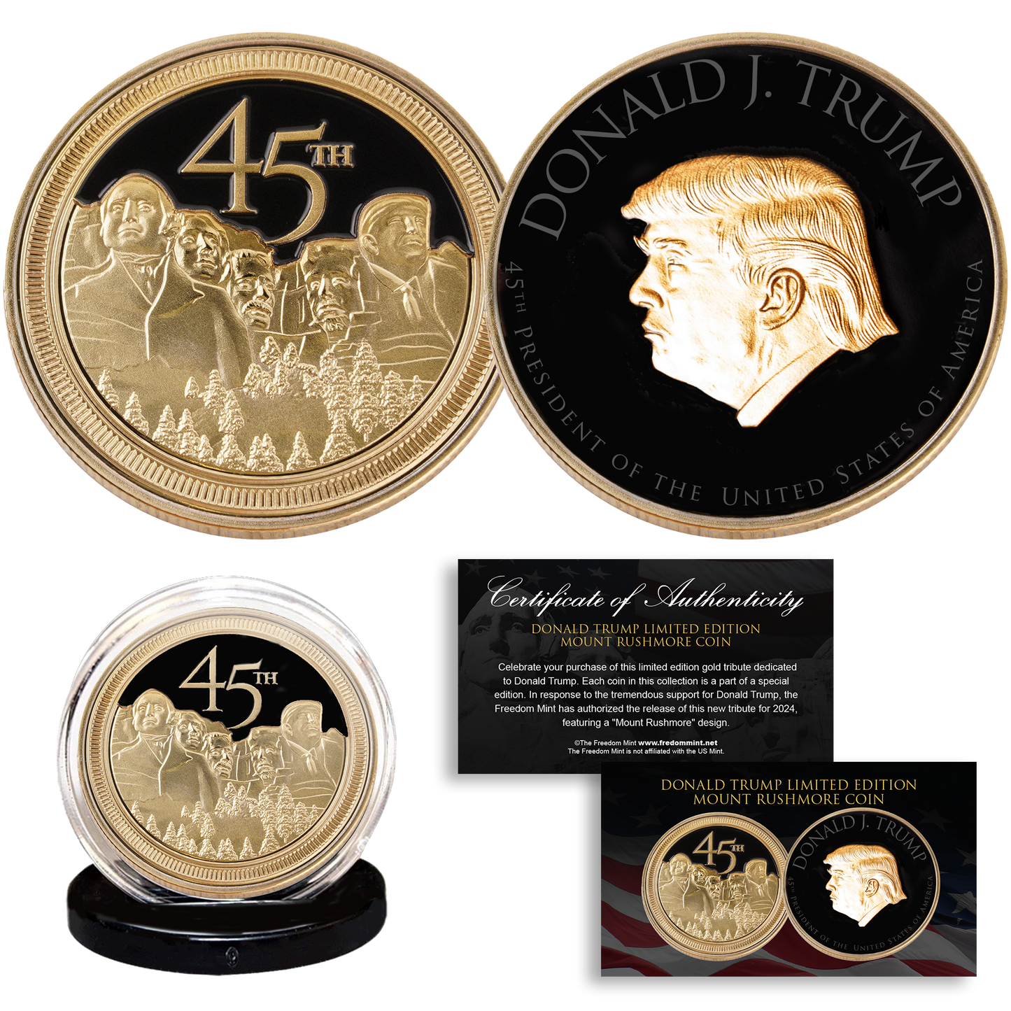 Trump Mount Rushmore Coin