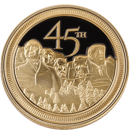 Trump Mount Rushmore Coin