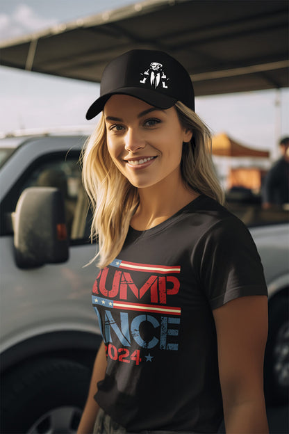 Black Trucker Cap - Trump Fingers