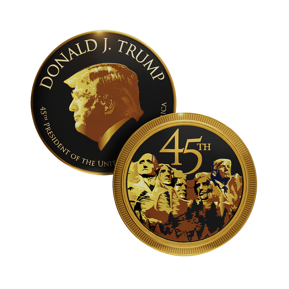 Trump Mount Rushmore Coin