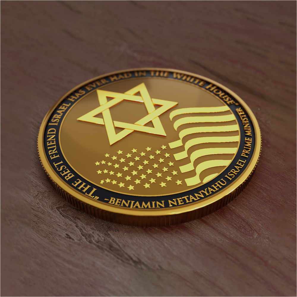 Trump “We Stand with Israel” Coin