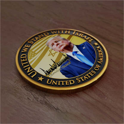 Trump “We Stand with Israel” Coin